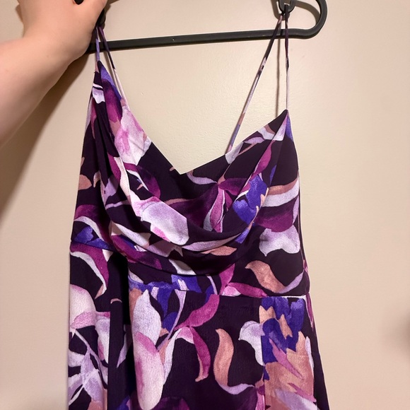 Reitmans Purple and White Floral Maxi Dress (Adjustable) - Picture 5 of 6